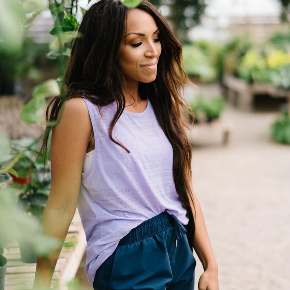 Zyia Active Lavender Luxe Muscle Tank
